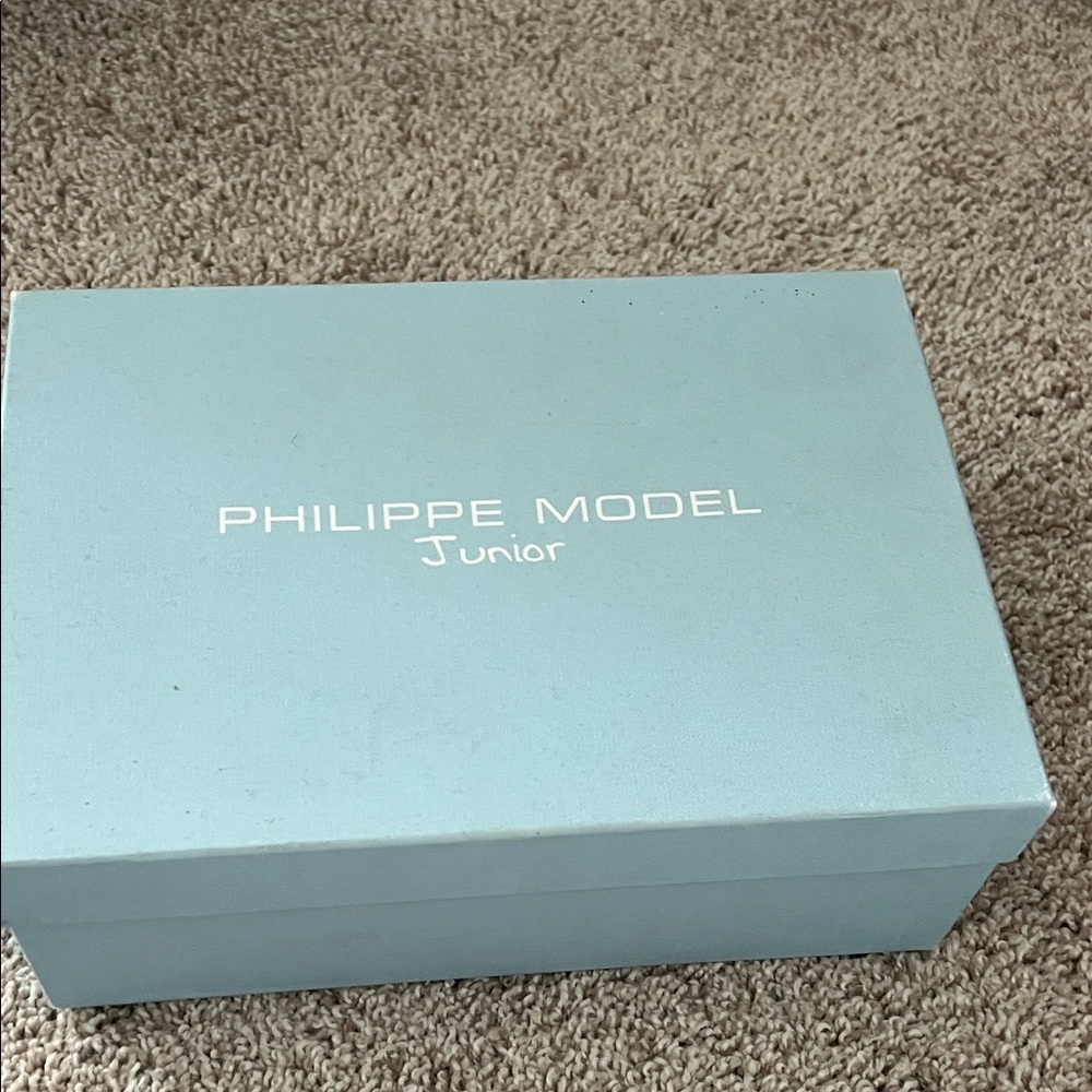 Philippe Model Navy camouflage sneakers for toddler boys European size 25